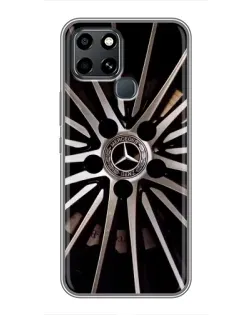 Чехол для Infinix Smart 6 с картинкой «Диск Mercedes»