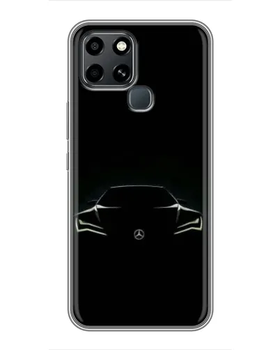 Чехол для Infinix Smart 6 с картинкой «Mercedes — силуэт авто» Чехол для Infinix Smart 6 с картинкой «Mercedes — силуэт авто»