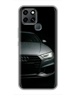 Чехол для Infinix Smart 6 с картинкой «Audi — детализация кузова»