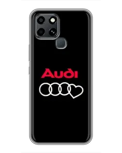 Чехол для Infinix Smart 6 с картинкой «Логотип Audi Heart»
