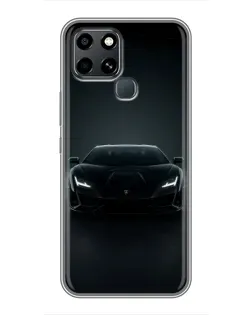 Чехол для Infinix Smart 6 с картинкой «Черный Lamborghini Aventador» Чехол для Infinix Smart 6 с картинкой «Черный Lamborghini Aventador»