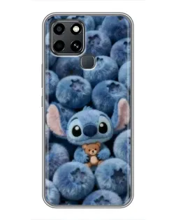 Чехол для Infinix Smart 6 с картинкой «Стич и голубика» Чехол для Infinix Smart 6 с картинкой «Стич и голубика»