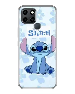 Чехол для Infinix Smart 6 с картинкой «Stitch среди цветов» Чехол для Infinix Smart 6 с картинкой «Stitch среди цветов»