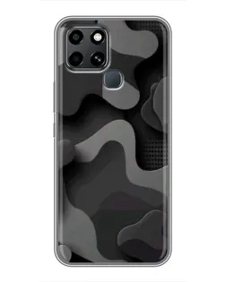 Чехол для Infinix Smart 6 с картинкой «Темный абстрактный камуфляж» Чехол для Infinix Smart 6 с картинкой «Темный абстрактный камуфляж»