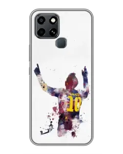 Чехол для Infinix Smart 6 с картинкой «Акварельный Месси Барселона» Чехол для Infinix Smart 6 с картинкой «Акварельный Месси Барселона»