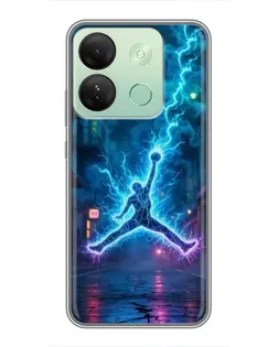 Чохол для Infinix Smart 7 HD з картинкою «Jordan Gold Jumpman» Чохол для Infinix Smart 7 HD з картинкою «Jordan Gold Jumpman»