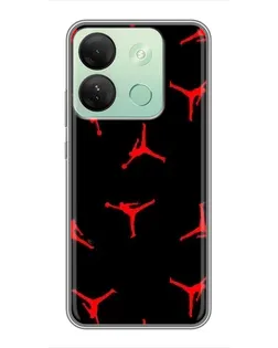 Чохол для Infinix Smart 7 HD з картинкою «Jordan Red Pattern» Чохол для Infinix Smart 7 HD з картинкою «Jordan Red Pattern»