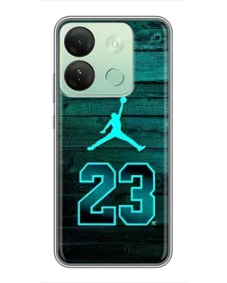 Чехол для Infinix Smart 7 HD с картинкой «Jordan Cyan 23» Чехол для Infinix Smart 7 HD с картинкой «Jordan Cyan 23»