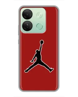 Чехол для Infinix Smart 7 HD с картинкой «Jordan Red Back» Чехол для Infinix Smart 7 HD с картинкой «Jordan Red Back»