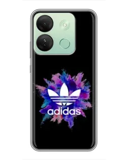 Чехол для Infinix Smart 7 HD с картинкой «Взрыв красок Adidas»