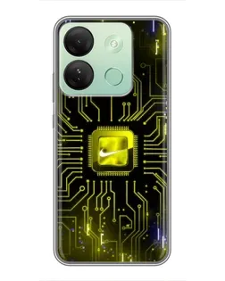 Чохол для Infinix Smart 7 HD з картинкою «Nike — золота іскра» Чохол для Infinix Smart 7 HD з картинкою «Nike — золота іскра»