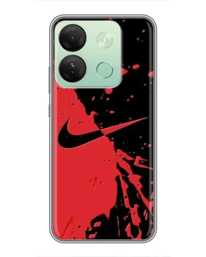 Чохол для Infinix Smart 7 HD з картинкою «Червоні бризки Nike» Чохол для Infinix Smart 7 HD з картинкою «Червоні бризки Nike»