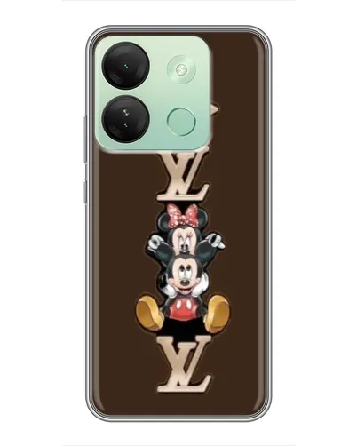 Чехол для Infinix Smart 7 HD с картинкой «LV и Микки Маус»