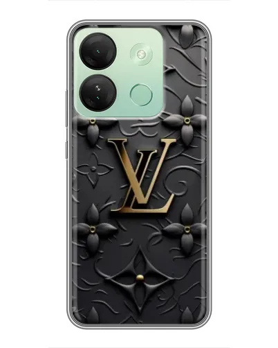 Чехол для Infinix Smart 7 HD с картинкой «Кожаная текстура LV»