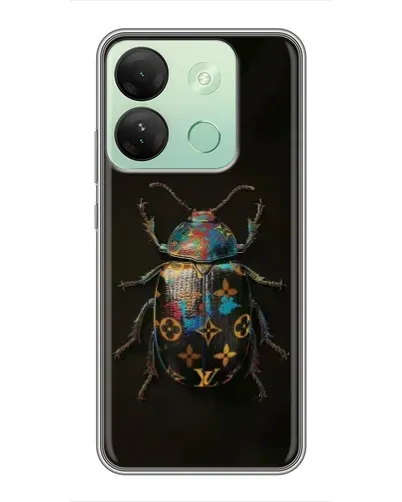 Чехол для Infinix Smart 7 HD с картинкой «LV — мраморный принт»