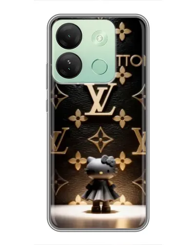 Чехол для Infinix Smart 7 HD с картинкой «Монограмма с фигурой»
