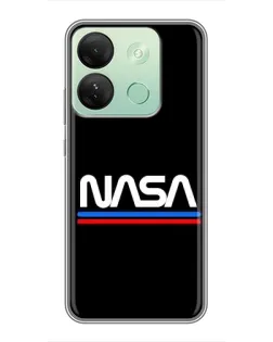 Чохол для Infinix Smart 7 HD з картинкою «NASA — класика Red Blue» Чохол для Infinix Smart 7 HD з картинкою «NASA — класика Red Blue»