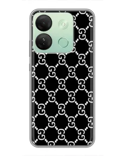 Чехол для Infinix Smart 7 HD с картинкой «Gucci — сетчатый паттерн»