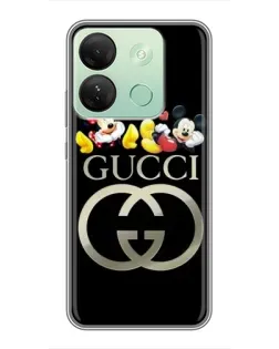 Чехол для Infinix Smart 7 HD с картинкой «Gucci — герои Disney»
