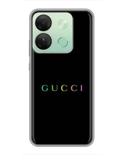 Чехол для Infinix Smart 7 HD с картинкой «Gucci — неоновый минимализм»