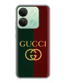 Чехол для Infinix Smart 7 HD с картинкой «Gucci — темно-зеленый градиент»