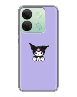 Чохол для Infinix Smart 7 HD з картинкою «Kuromi — фіолетовий мінімалізм» Чохол для Infinix Smart 7 HD з картинкою «Kuromi — фіолетовий мінімалізм»