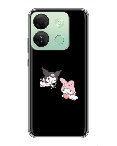 Чехол для Infinix Smart 7 HD с картинкой «My Melody и Kuromi»