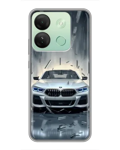Чехол для Infinix Smart 7 HD с картинкой «BMW в свете фар» Чехол для Infinix Smart 7 HD с картинкой «BMW в свете фар»