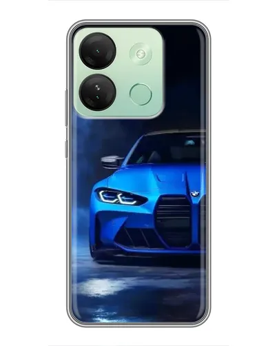 Чехол для Infinix Smart 7 HD с картинкой «Голубая BMW M4» Чехол для Infinix Smart 7 HD с картинкой «Голубая BMW M4»
