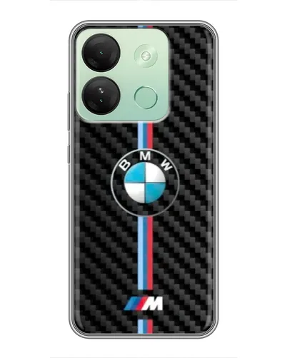 Чехол для Infinix Smart 7 HD с картинкой «Эмблема BMW и карбон» Чехол для Infinix Smart 7 HD с картинкой «Эмблема BMW и карбон»