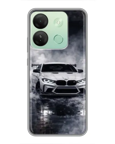 Чехол для Infinix Smart 7 HD с картинкой «BMW сквозь туман» Чехол для Infinix Smart 7 HD с картинкой «BMW сквозь туман»
