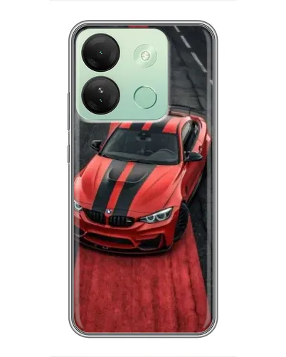 Чехол для Infinix Smart 7 HD с картинкой «BMW на красной дорожке» Чехол для Infinix Smart 7 HD с картинкой «BMW на красной дорожке»