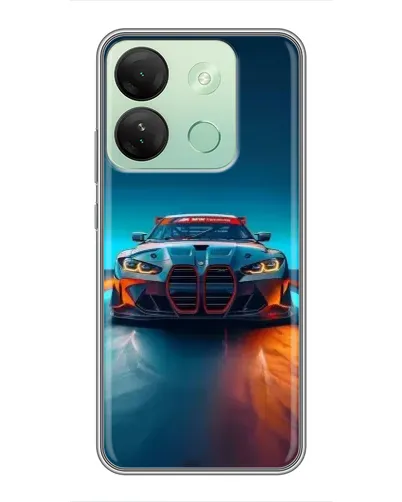 Чехол для Infinix Smart 7 HD с картинкой «BMW — огни неона» Чехол для Infinix Smart 7 HD с картинкой «BMW — огни неона»
