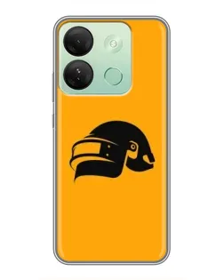 Чохол для Infinix Smart 7 HD з картинкою «PUBG — золотий шолом»