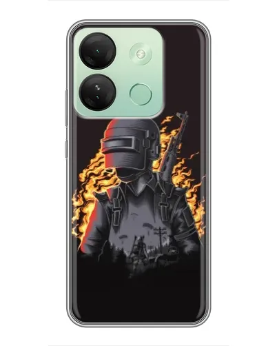 Чохол для Infinix Smart 7 HD з картинкою «PUBG — вогняний силует» Чохол для Infinix Smart 7 HD з картинкою «PUBG — вогняний силует»