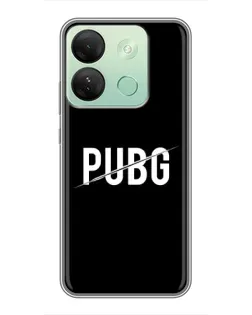 Чохол для Infinix Smart 7 HD з картинкою «PUBG — білий логотип»
