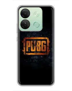 Чохол для Infinix Smart 7 HD з картинкою «PUBG — золотий логотип»