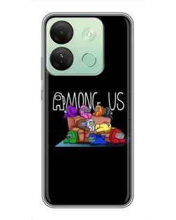 Чехол для Infinix Smart 7 HD с картинкой «Логотип Among Us» Чехол для Infinix Smart 7 HD с картинкой «Логотип Among Us»