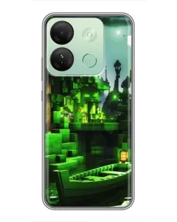 Чехол для Infinix Smart 7 HD с картинкой «Minecraft лесной пейзаж» Чехол для Infinix Smart 7 HD с картинкой «Minecraft лесной пейзаж»