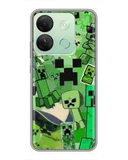 Чехол для Infinix Smart 7 HD с картинкой «Криперы Minecraft» Чехол для Infinix Smart 7 HD с картинкой «Криперы Minecraft»