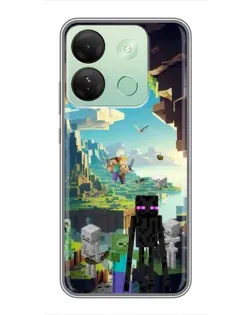 Чехол для Infinix Smart 7 HD с картинкой «Эндермен в лесу» Чехол для Infinix Smart 7 HD с картинкой «Эндермен в лесу»