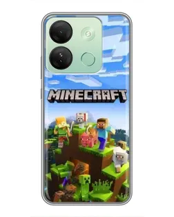 Чехол для Infinix Smart 7 HD с картинкой «Minecraft классический мир» Чехол для Infinix Smart 7 HD с картинкой «Minecraft классический мир»