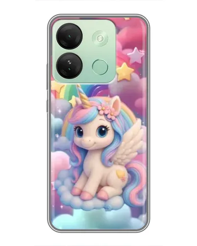 Чехол для Infinix Smart 7 HD с картинкой «Маленький единорог»