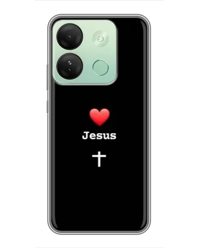 Чехол для Infinix Smart 7 HD с картинкой «Сердце - Jesus» Чехол для Infinix Smart 7 HD с картинкой «Сердце - Jesus»