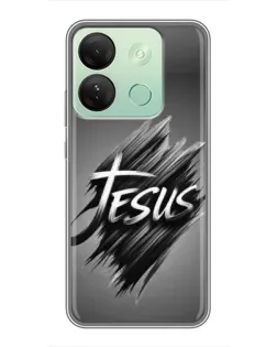 Чехол для Infinix Smart 7 HD с картинкой «Надпись Jesus Graffiti»