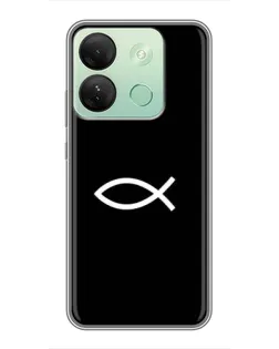 Чехол для Infinix Smart 7 HD с картинкой «Символ рыбы Jesus» Чехол для Infinix Smart 7 HD с картинкой «Символ рыбы Jesus»