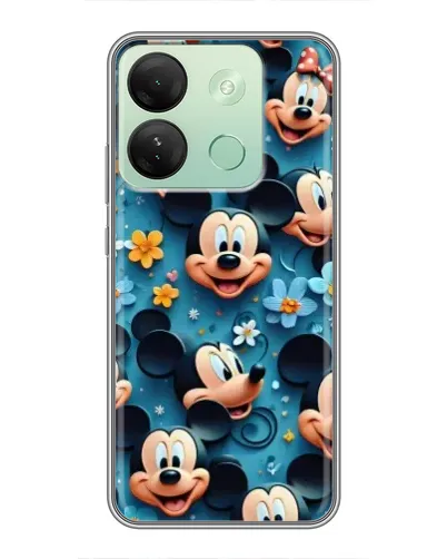 Чохол для Infinix Smart 7 HD з картинкою «Паттерн Міккі та Мінні»