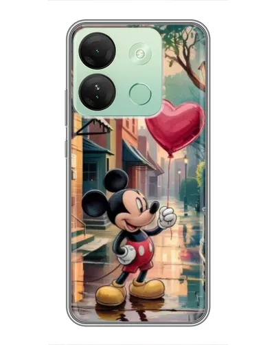 Чохол для Infinix Smart 7 HD з картинкою «Міккі та кулька-серце»