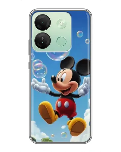 Чохол для Infinix Smart 7 HD з картинкою «Mickey та мильні бульбашки»