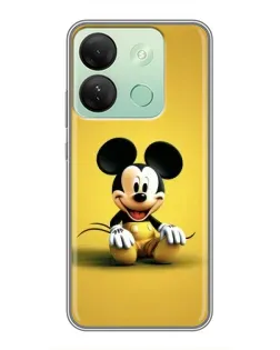 Чохол для Infinix Smart 7 HD з картинкою «Міккі на жовтому»